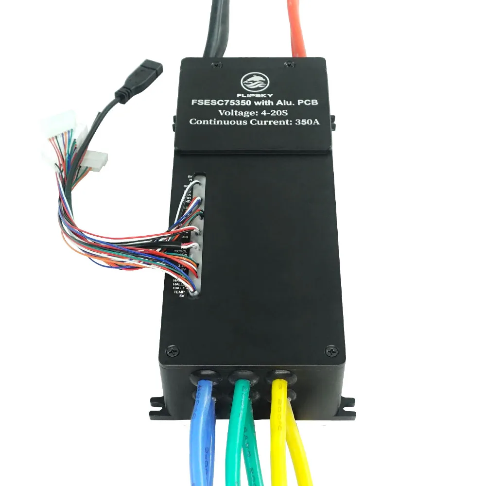 Flipsky FSESC 75350 84 в мощный ток 350A ESC основа на Vesc с алюминиевым зеркальным корпусом для водяного охлаждения для робота-файтинга с электрофольгой
Flipsky FSESC 75350 84 в мощный ток 350A ESC основа на Vesc с алюминиевым зеркальным корпусом для водяного охлаждения для робота-файтинга с электрофольгой
