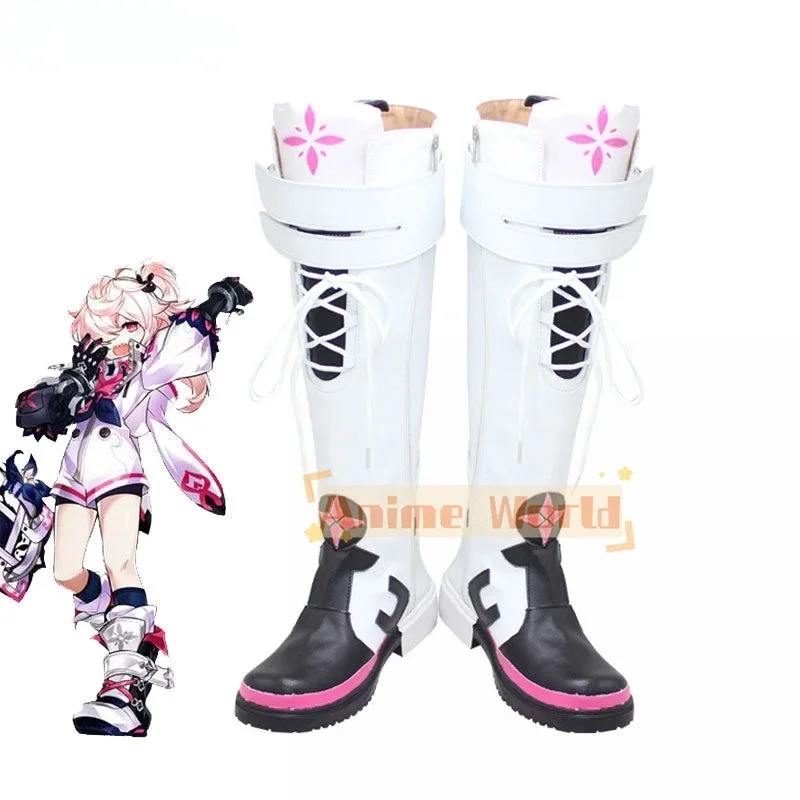 Обувь для косплея Laby, игра ELSWORD, реквизит для косплея, карнавальные ботинки на Хэллоуин, обувь из искусственной кожи на заказ
Обувь для косплея Laby, игра ELSWORD, реквизит для косплея, карнавальные ботинки на Хэллоуин, обувь из искусственной кожи на заказ