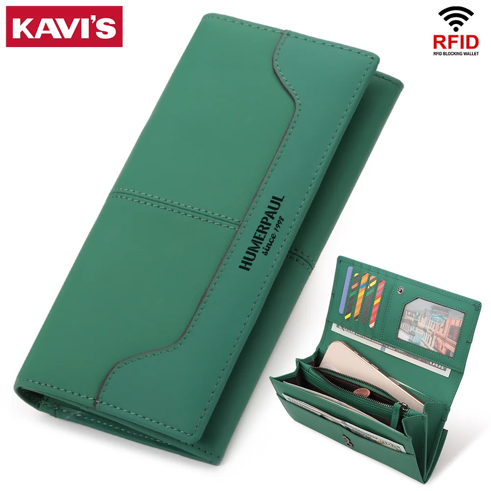 Genuine Leather Women Long Wallet Large Capacity RFID Clutch Card Holder Purse Fashion Ladies Coin Pocket
Genuine Leather Women Long Wallet Large Capacity RFID Clutch Card Holder Purse Fashion Ladies Coin Pocket