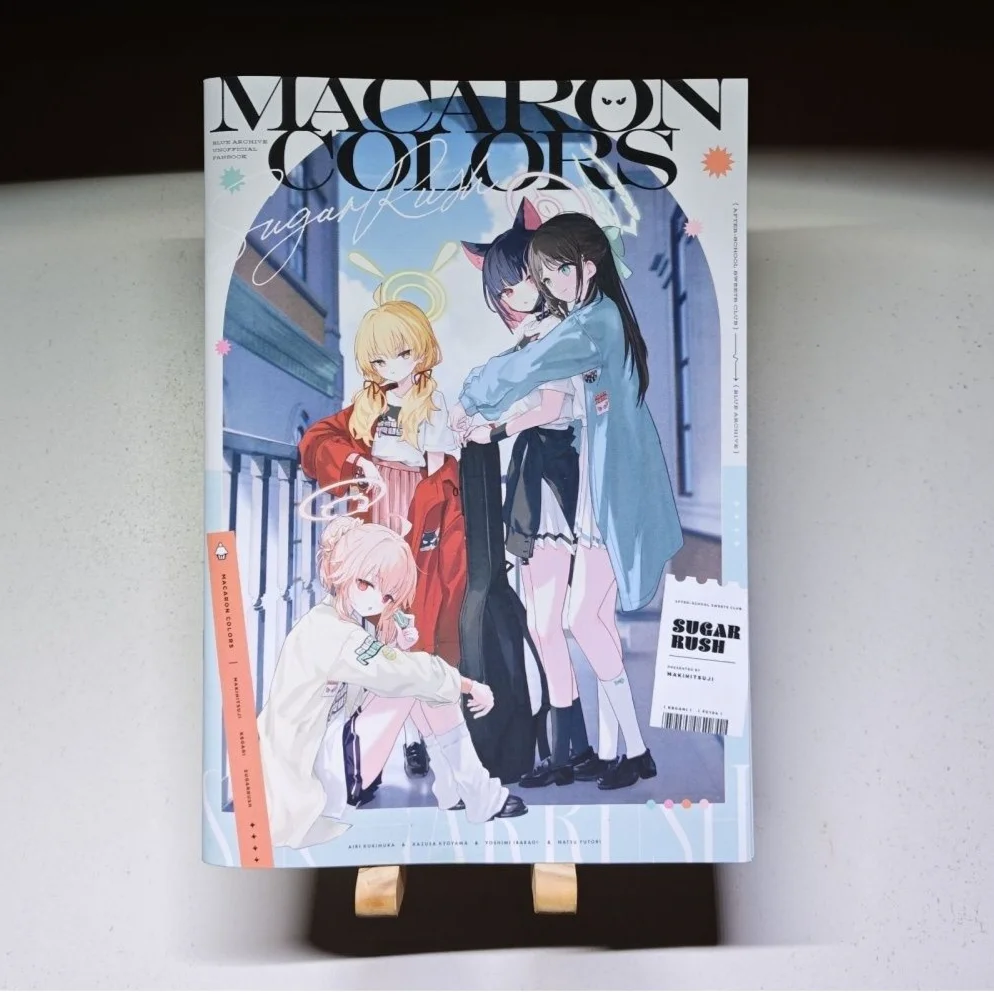MACARON COLORS SUGAR RUSH Blue Archive Unofficial Art Book Anime Game Illustration Doujinshi by makimitsuto
MACARON COLORS SUGAR RUSH Blue Archive Unofficial Art Book Anime Game Illustration Doujinshi by makimitsuto