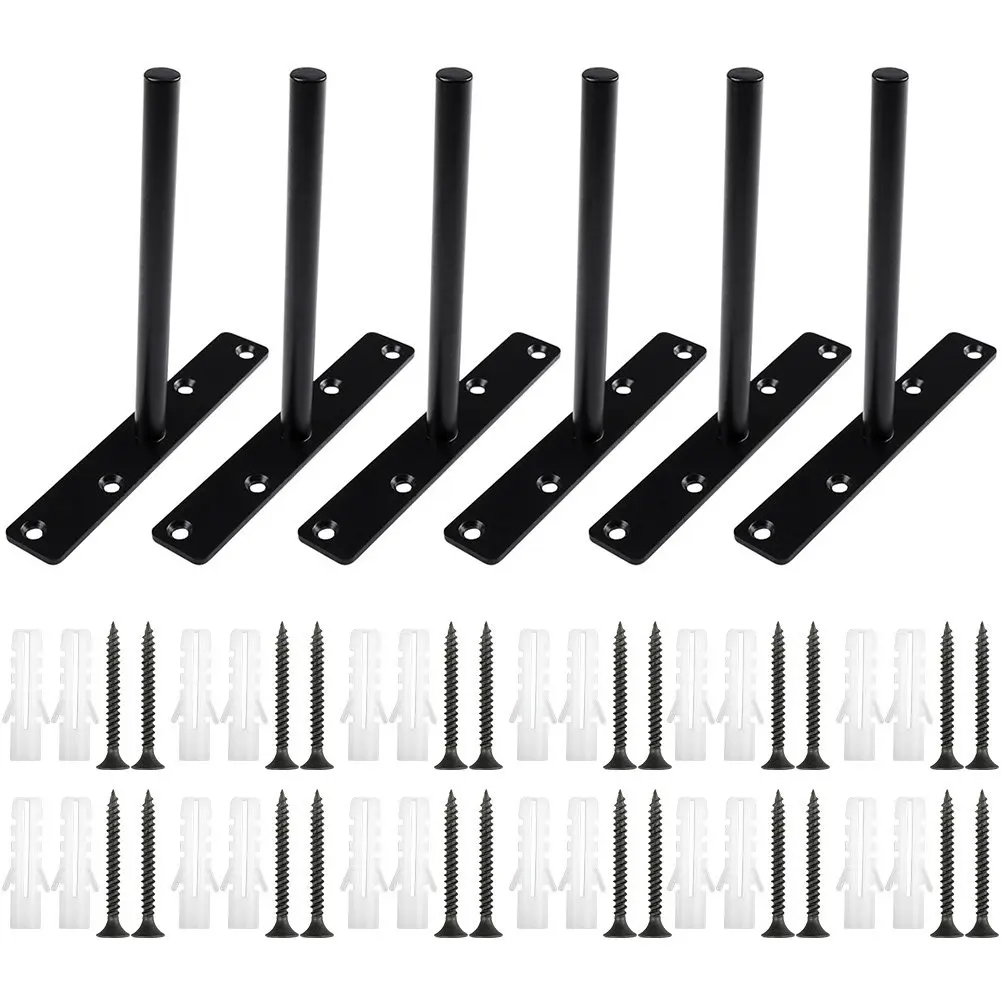 6Pcs Hidden Floating Shelf Brackets Wall Mounted Heavy Duty Invisible Solid Steel Powder Coated for Shelves Kitchen Bathroom
6Pcs Hidden Floating Shelf Brackets Wall Mounted Heavy Duty Invisible Solid Steel Powder Coated for Shelves Kitchen Bathroom