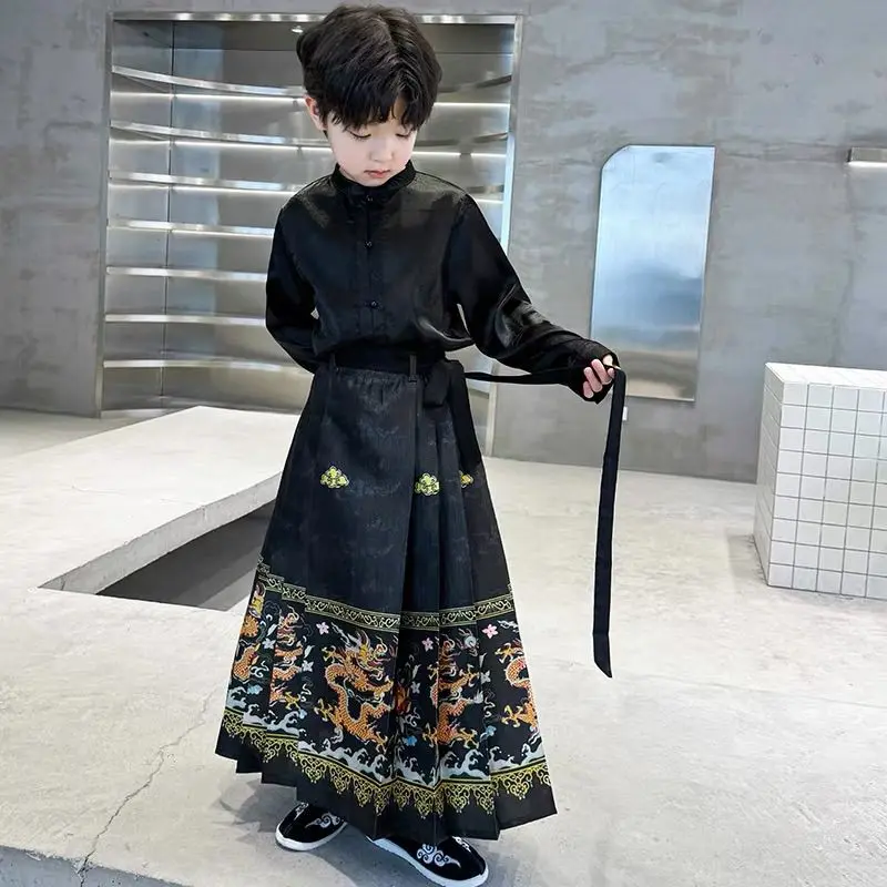 Children's Spring and Summer Horse Face Skirt Hanfu Set 2025 Boys' Girls' New Chinese Ancient Style Tang Costume Hanfu LH630
Children's Spring and Summer Horse Face Skirt Hanfu Set 2025 Boys' Girls' New Chinese Ancient Style Tang Costume Hanfu LH630