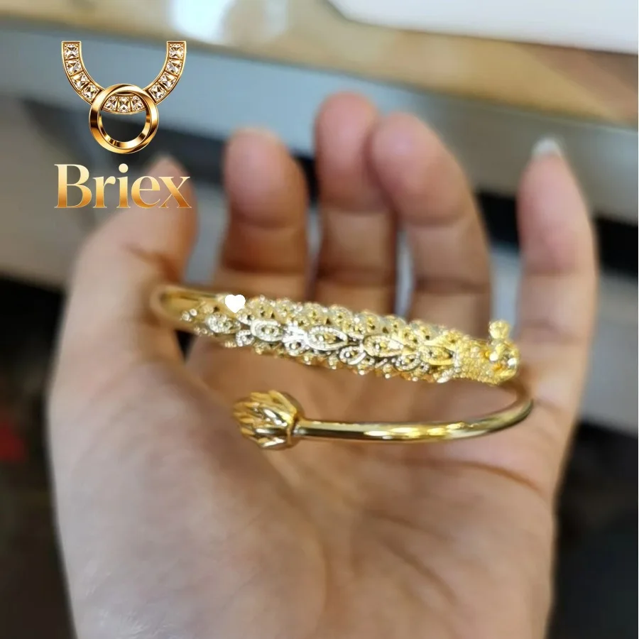 Briex Jewelry High-quality AU999 gold bracelet peacock bracelet artistic retro opening bracelet women 24K real gold ancient hand
Briex Jewelry High-quality AU999 gold bracelet peacock bracelet artistic retro opening bracelet women 24K real gold ancient hand