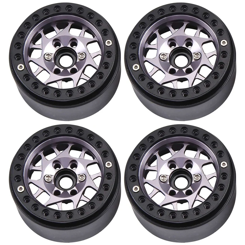4PCS 1.9Inch Metal Beadlock Wheel Hub Rim For 1/10 RC Crawler Car TRX4 Axial SCX10 Redcat Gen8,Grey 14 Parts
4PCS 1.9Inch Metal Beadlock Wheel Hub Rim For 1/10 RC Crawler Car TRX4 Axial SCX10 Redcat Gen8,Grey 14 Parts