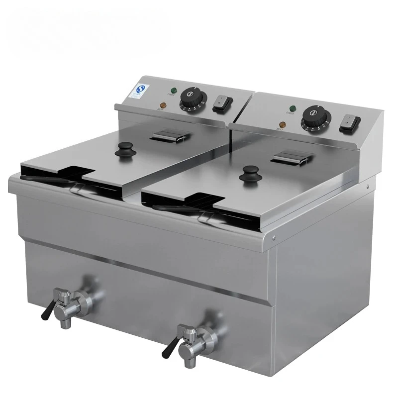 Factory Direct Supply Stainless Steel Commercial Fryer 12L Dual Tank Double Screen Electric Desktop Independent Temp Control
Factory Direct Supply Stainless Steel Commercial Fryer 12L Dual Tank Double Screen Electric Desktop Independent Temp Control
