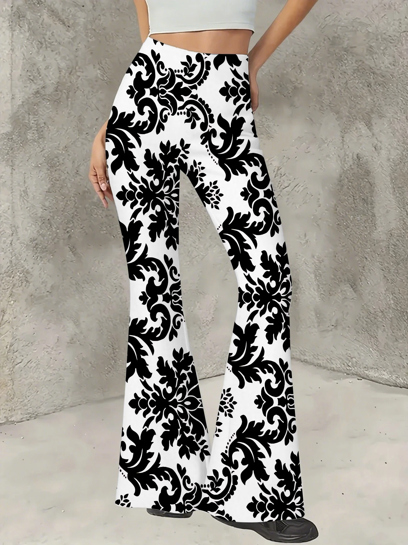 Korean Style Printed Flare Pants Women High Waist Slim Fit Bell Bottom Leggings
Korean Style Printed Flare Pants Women High Waist Slim Fit Bell Bottom Leggings