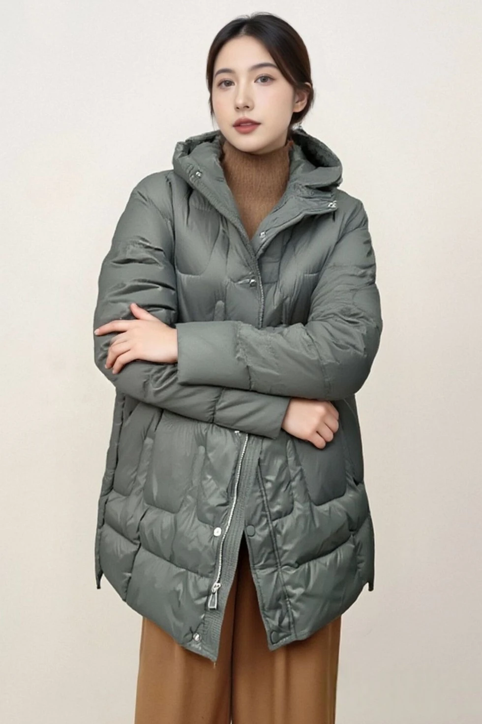 Winter New Women's Down Jacket Loose Hooded Commuting Warm Windproof Parker Jacket
Winter New Women's Down Jacket Loose Hooded Commuting Warm Windproof Parker Jacket