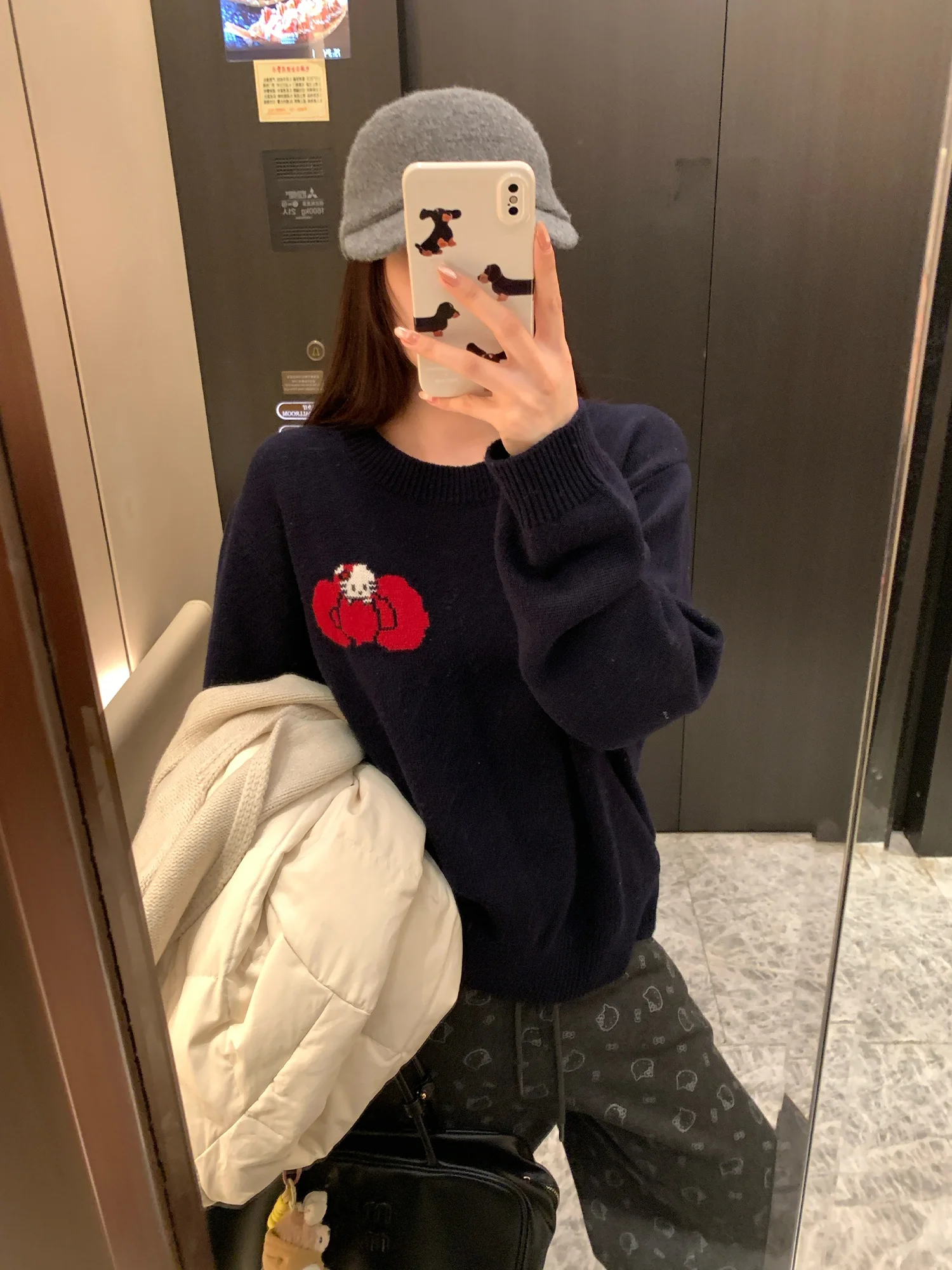 NAZ Large Size Woolen Knitted Sweater with Knot KT Embroidery Soft Feel round Ne Loose Fit Winter Top for Women
NAZ Large Size Woolen Knitted Sweater with Knot KT Embroidery Soft Feel round Ne Loose Fit Winter Top for Women