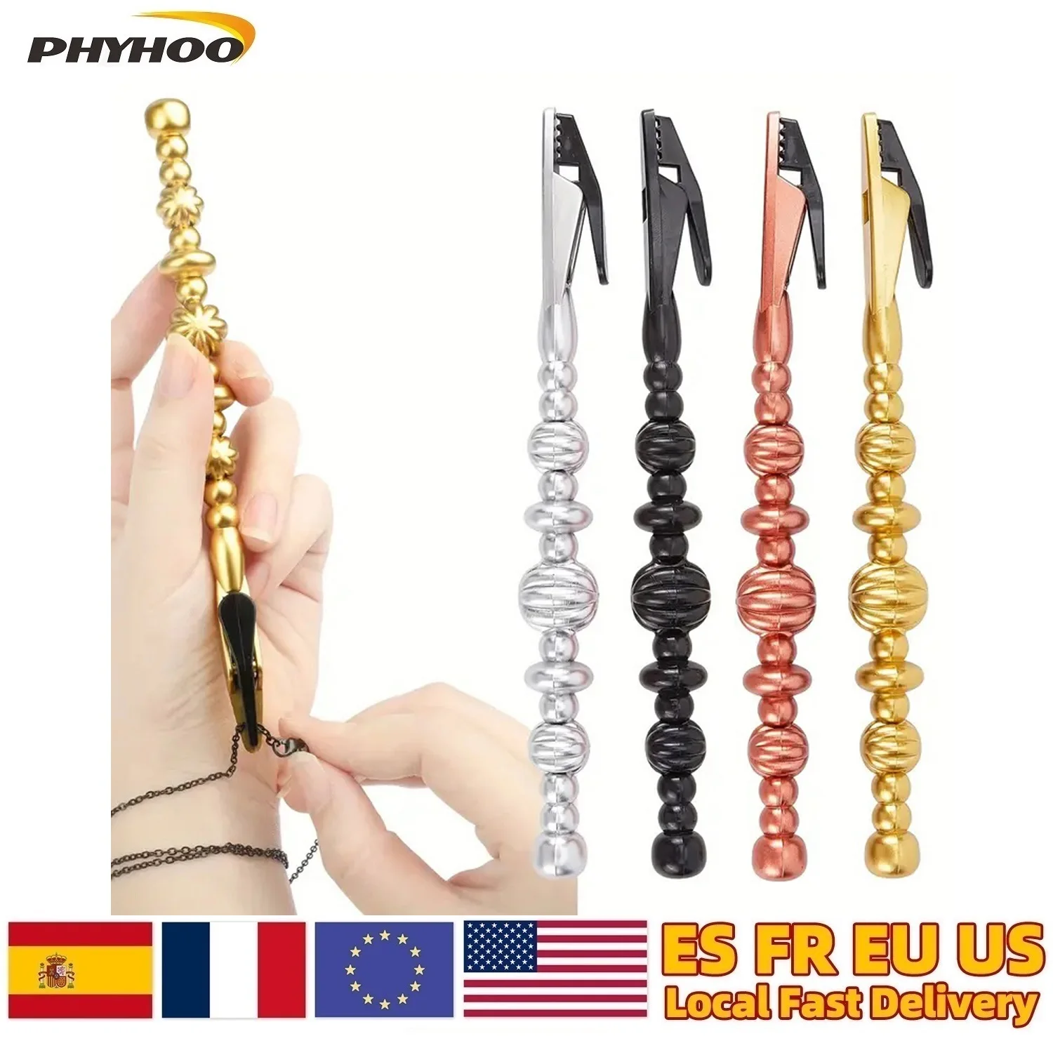 Bracelet Helper Tool Jewelry Fastening Aid for Watch Necklace Clasps DIY Adjustment with Alligator Clip Craft Making Assistant
Bracelet Helper Tool Jewelry Fastening Aid for Watch Necklace Clasps DIY Adjustment with Alligator Clip Craft Making Assistant