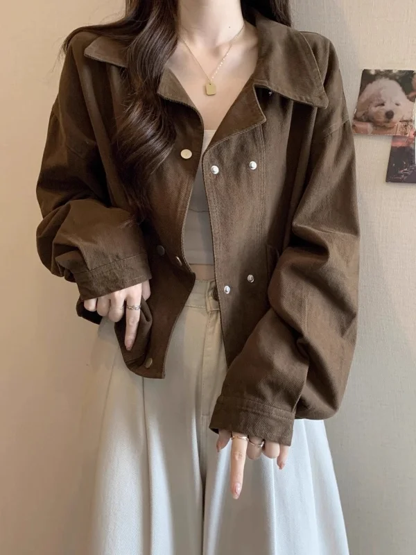 plus Size 300 Pounds American Retro Workwear Jacket Women's Short Style Versatile Autumn Top for Plump MM Button Detail Polye...
plus Size 300 Pounds American Retro Workwear Jacket Women's Short Style Versatile Autumn Top for Plump MM Button Detail Polye...