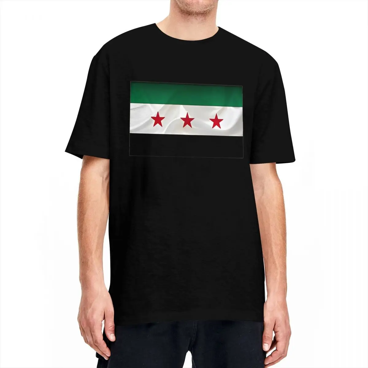 Men Syria Flag T-Shirts Pure Cotton Tees Beach Funny Short Sleeves T Shirt Crewneck Harajuku Print Tshirt Big Size 5XL 6XL
Men Syria Flag T-Shirts Pure Cotton Tees Beach Funny Short Sleeves T Shirt Crewneck Harajuku Print Tshirt Big Size 5XL 6XL