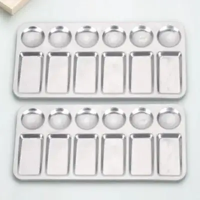 2Pcs Paint Tray Aluminum 12-Hole Reusable Sturdy Board for Students Artists Art Craft Painting Paint Tray Board
2Pcs Paint Tray Aluminum 12-Hole Reusable Sturdy Board for Students Artists Art Craft Painting Paint Tray Board
