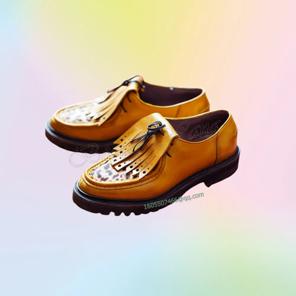 Yellow Brown Leopard Men Shoes Leather Fringe Pumps New Style Men's Dress Shoes Gentlemen Slip on Shoes Big Size 47 Sprig Autumn
Yellow Brown Leopard Men Shoes Leather Fringe Pumps New Style Men's Dress Shoes Gentlemen Slip on Shoes Big Size 47 Sprig Autumn