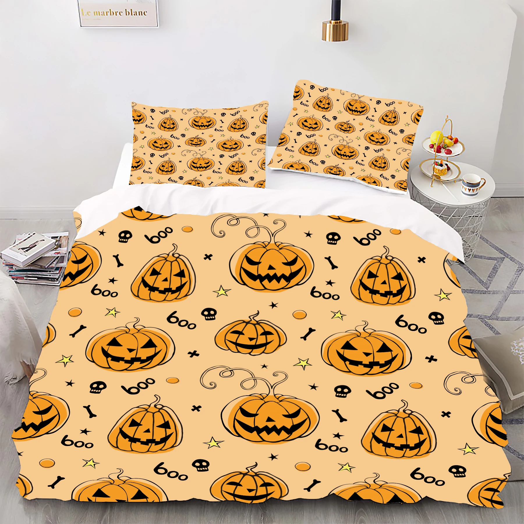 Halloween - Style Digital Printed Duvet Kit - Polyester - Bedroom Decor -1 Bed cover +2 Pillowcases (no pillow core)
Halloween - Style Digital Printed Duvet Kit - Polyester - Bedroom Decor -1 Bed cover +2 Pillowcases (no pillow core)