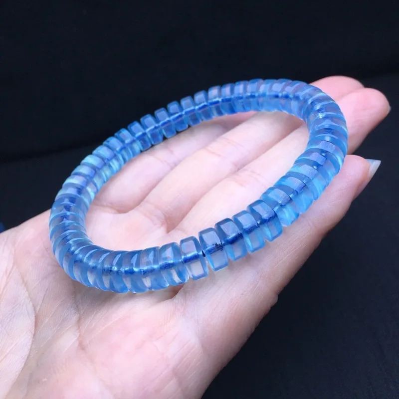 Genuine Goods Rough Stone Aquamarine Bracelet Gem Hollow Bead Plate Beads Bracelet Ore Dark Bluethrough Jewelry Bracele
Genuine Goods Rough Stone Aquamarine Bracelet Gem Hollow Bead Plate Beads Bracelet Ore Dark Bluethrough Jewelry Bracele