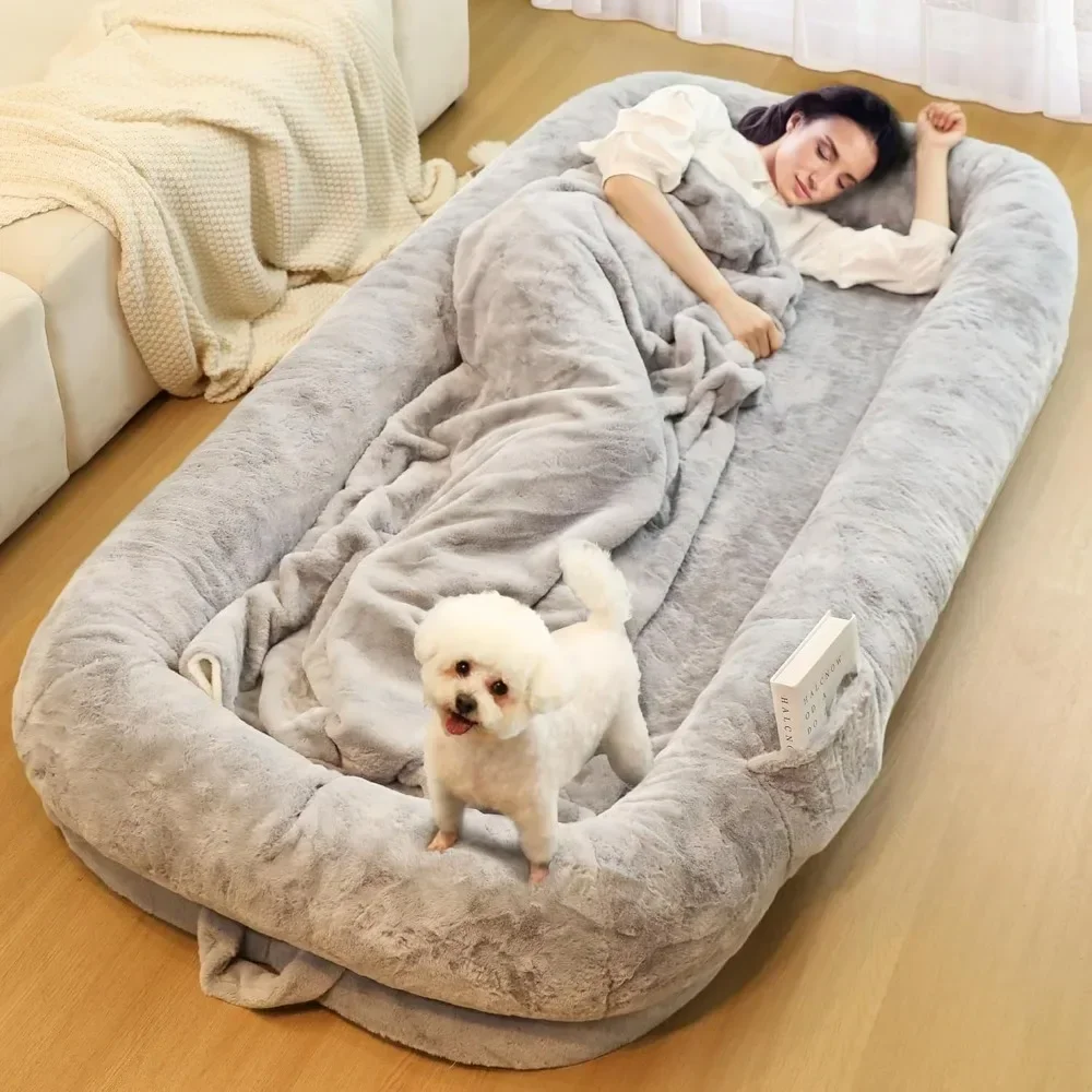 Human Dog Bed for Adults, 71" Long Human Size Dog Bed, Removable Cover, Washable, Waterproof, Orthopedic Design
Human Dog Bed for Adults, 71" Long Human Size Dog Bed, Removable Cover, Washable, Waterproof, Orthopedic Design