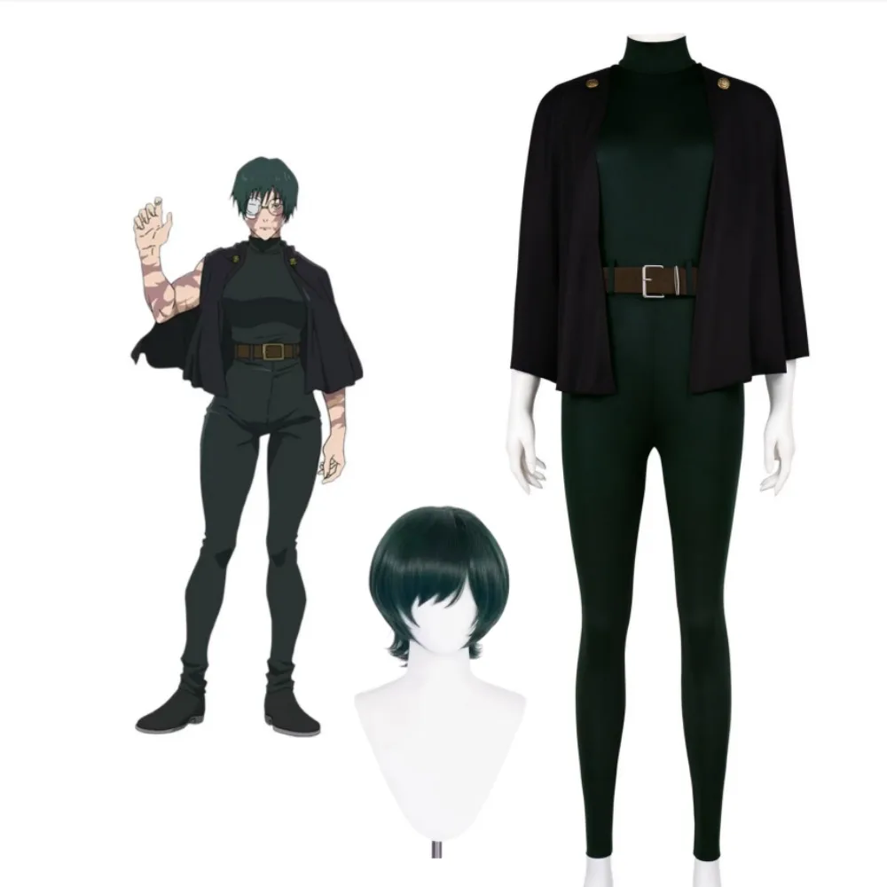 Jujutsu Kaisen Maki Zenin Cloak Jumpsuit Full Set Cosplay Costume Wig Accessories Halloween Comic Con Stage Performance Outfit
Jujutsu Kaisen Maki Zenin Cloak Jumpsuit Full Set Cosplay Costume Wig Accessories Halloween Comic Con Stage Performance Outfit