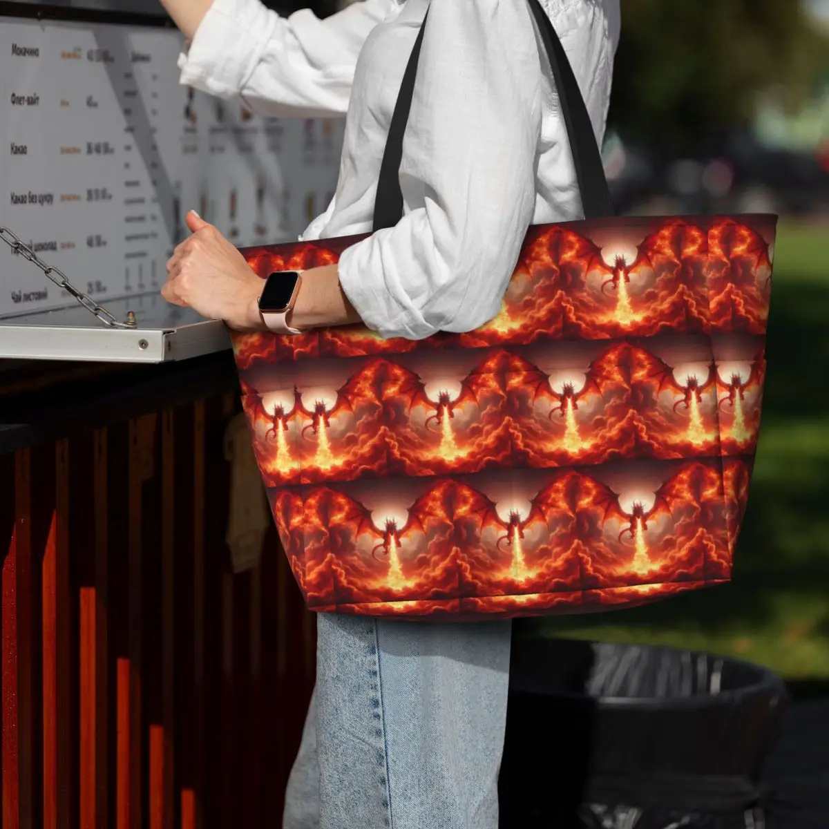 Dragon In The Fire Beach Tote Bag Sport Gym Yoga Duffle Large Tote Bag Women Travel Bag Fitness bag
Dragon In The Fire Beach Tote Bag Sport Gym Yoga Duffle Large Tote Bag Women Travel Bag Fitness bag