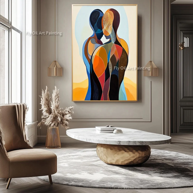 Orange Blue Abstract Men Wall Art Decor For Bedroom New Hand Painted Grey Beige Canvas Oil Painting People Hug Artwork As Gifts
Orange Blue Abstract Men Wall Art Decor For Bedroom New Hand Painted Grey Beige Canvas Oil Painting People Hug Artwork As Gifts