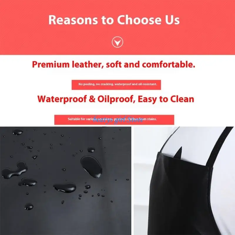C7AB Professional Grade Thickened PU Leather Work Apron Stain Resistant Easy Clean Heavy Duty Protective Gear Adjustable Fit
C7AB Professional Grade Thickened PU Leather Work Apron Stain Resistant Easy Clean Heavy Duty Protective Gear Adjustable Fit