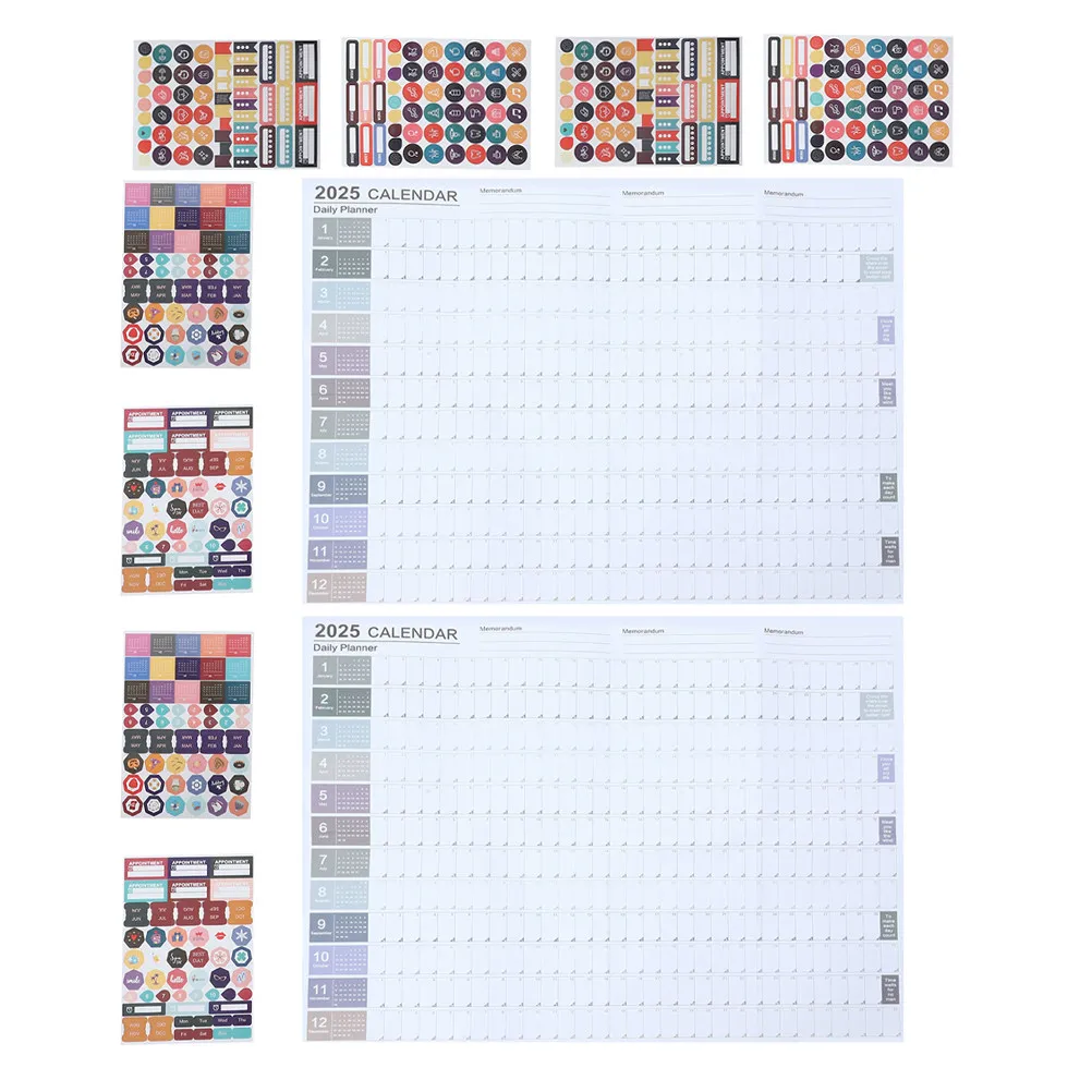 2Sets Wall Calendars Yearly Monthly Calendar Planner Large Format Office Full Year 2025 Schedule Decorative Wall Calendar
2Sets Wall Calendars Yearly Monthly Calendar Planner Large Format Office Full Year 2025 Schedule Decorative Wall Calendar