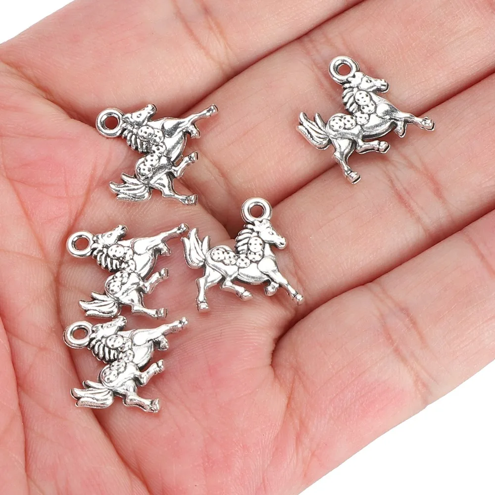 100pcs Jewelry Accessories Silver Horse Pendant Perforated Vintage Horse Keychain Pendant Alloy Pendant Crafts Making
100pcs Jewelry Accessories Silver Horse Pendant Perforated Vintage Horse Keychain Pendant Alloy Pendant Crafts Making