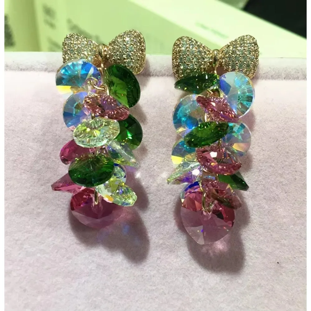 CHKAWOCI Western Luxury Sterling Silver Rose Gold Rainbow Bow Earrings Valentine's Day & Wedding Gift
CHKAWOCI Western Luxury Sterling Silver Rose Gold Rainbow Bow Earrings Valentine's Day & Wedding Gift
