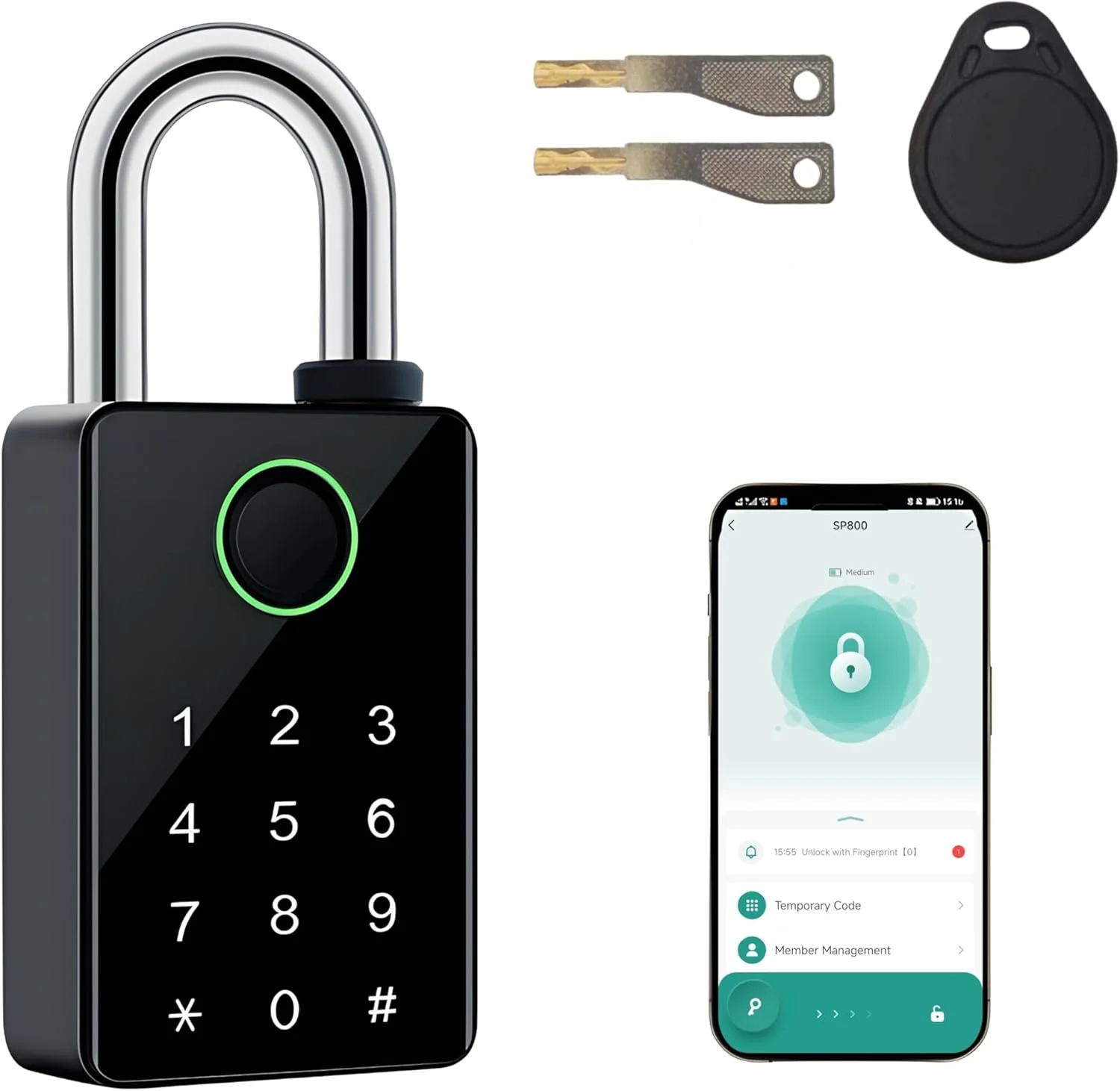 IP65 Waterproof Tuya App Smart Fingerprint Padlock outside Door Open Finger Print Smart Lock
IP65 Waterproof Tuya App Smart Fingerprint Padlock outside Door Open Finger Print Smart Lock