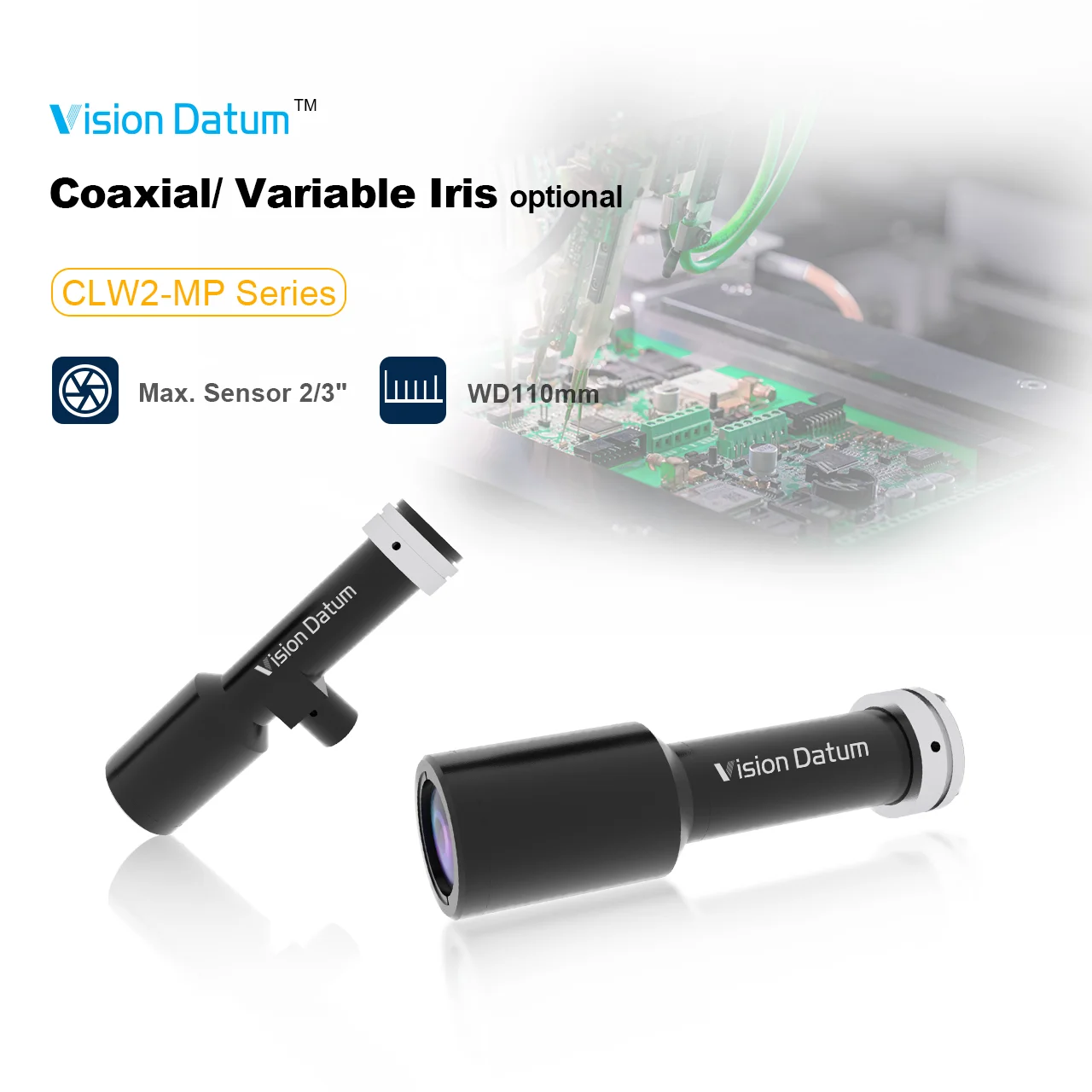 ZXY Excellent Resolution Telecentric Lenses C-Mount 1/2.5'' Sensor for Area Scan Camera
ZXY Excellent Resolution Telecentric Lenses C-Mount 1/2.5'' Sensor for Area Scan Camera