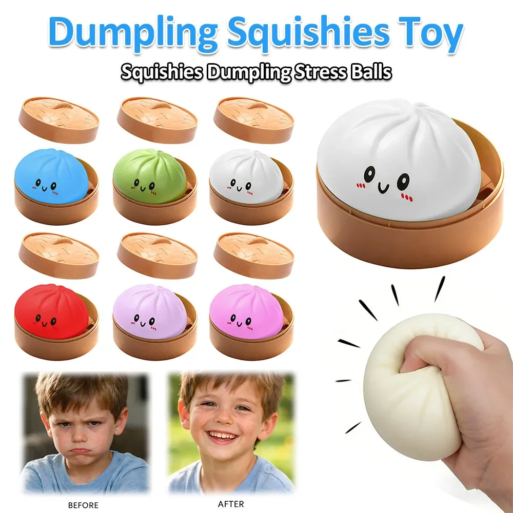Glitter Dumpling Squishes Stress Balls Fidget Toy Colorful Simulation Steamed Bun Decompression Toy for Anxiety
Glitter Dumpling Squishes Stress Balls Fidget Toy Colorful Simulation Steamed Bun Decompression Toy for Anxiety