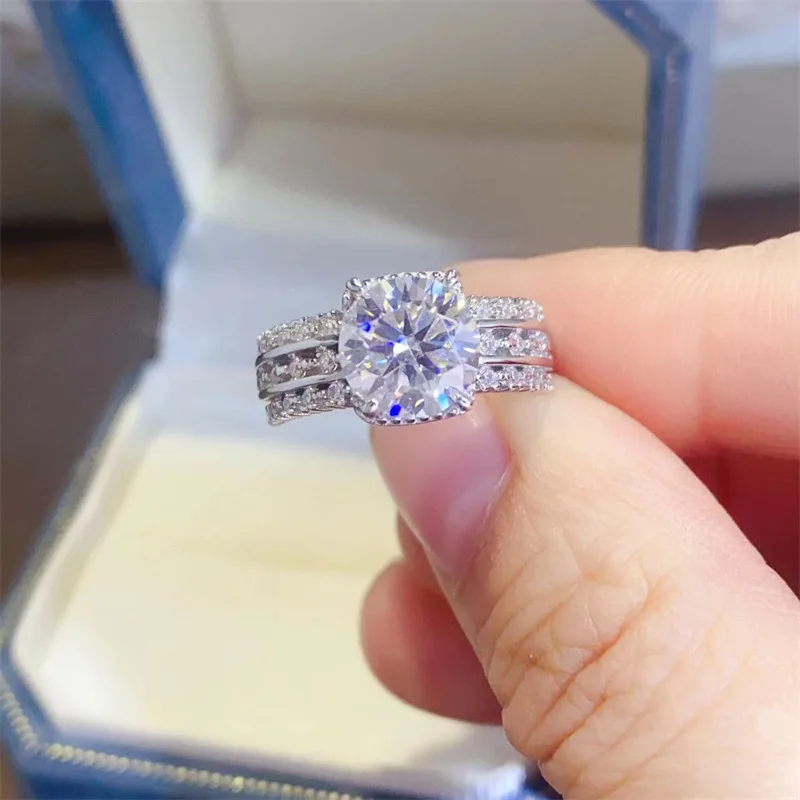 Premium 2ct Ring For Women 2ct Moissanite PT950 Platinum | Full 2ct main stone, bright luster and high-grade texture
Premium 2ct Ring For Women 2ct Moissanite PT950 Platinum | Full 2ct main stone, bright luster and high-grade texture