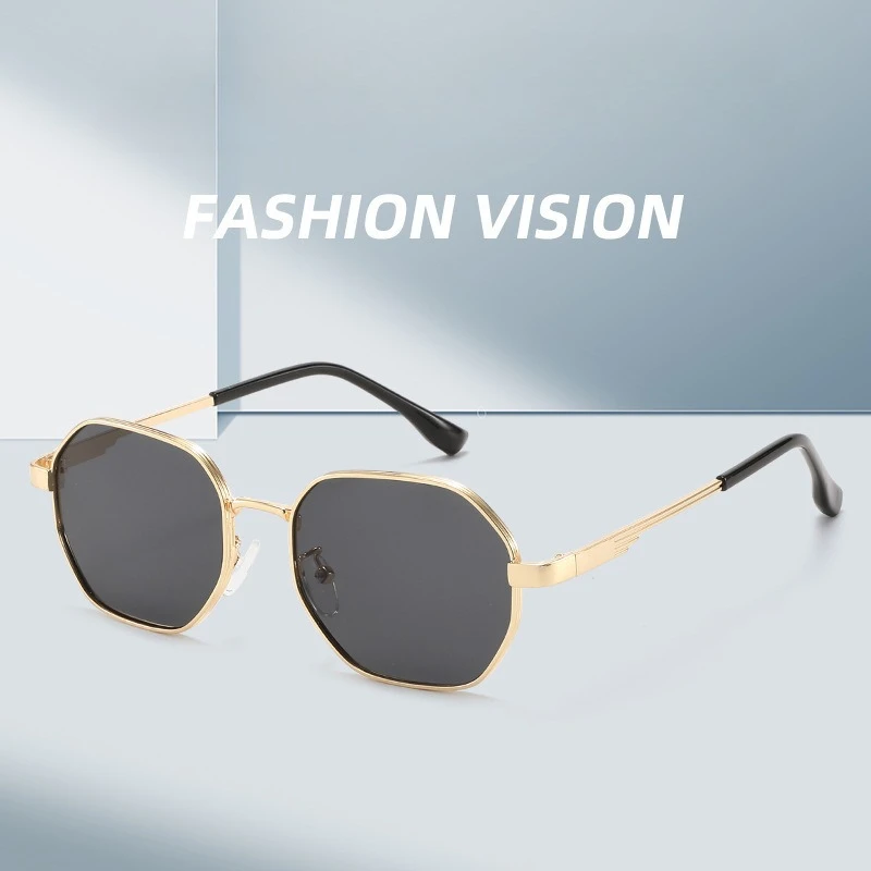 New Fashion Metal Frame Sunglasses Unisex Trendy Minimalist Polygonal Design Outdoor UV400 Sun Glasses Classic Driving Shades
New Fashion Metal Frame Sunglasses Unisex Trendy Minimalist Polygonal Design Outdoor UV400 Sun Glasses Classic Driving Shades