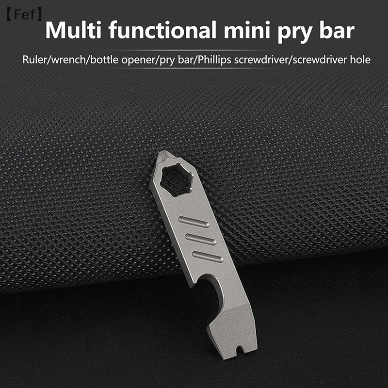 Multifunctional Keychain Crowbar Bottle Opener Scale Hexagonal Wrench EDC Outdoor Tools
Multifunctional Keychain Crowbar Bottle Opener Scale Hexagonal Wrench EDC Outdoor Tools