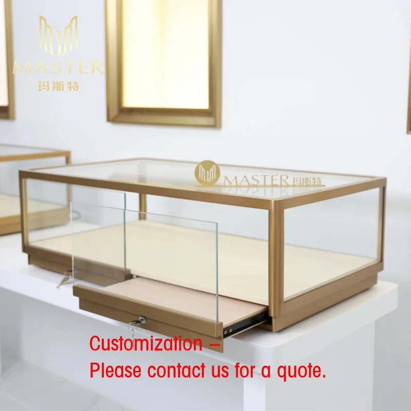 custom.MASTER Luxury Display Cabinet Countertop Tempered Glass Jewelry Cabinet 90x49x28cm Durable Stainless Steel Frame show
custom.MASTER Luxury Display Cabinet Countertop Tempered Glass Jewelry Cabinet 90x49x28cm Durable Stainless Steel Frame show