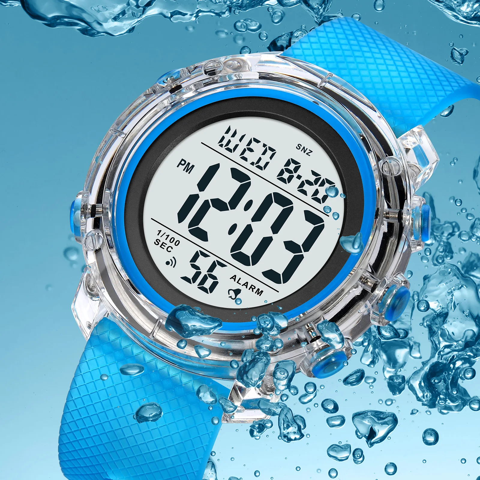 SKMEI Fashion Series Electronic Watch Teen Student Clear Case Strap 50m Water Resistant LED Luminous Youth Electronic Watch 1996
SKMEI Fashion Series Electronic Watch Teen Student Clear Case Strap 50m Water Resistant LED Luminous Youth Electronic Watch 1996
