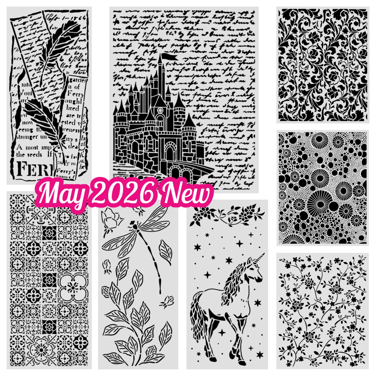 All Around Letter and Feathers Layering Stencils Reusable Crafts Template DIY Drawing Embossed Scrapbooking Decoration
All Around Letter and Feathers Layering Stencils Reusable Crafts Template DIY Drawing Embossed Scrapbooking Decoration