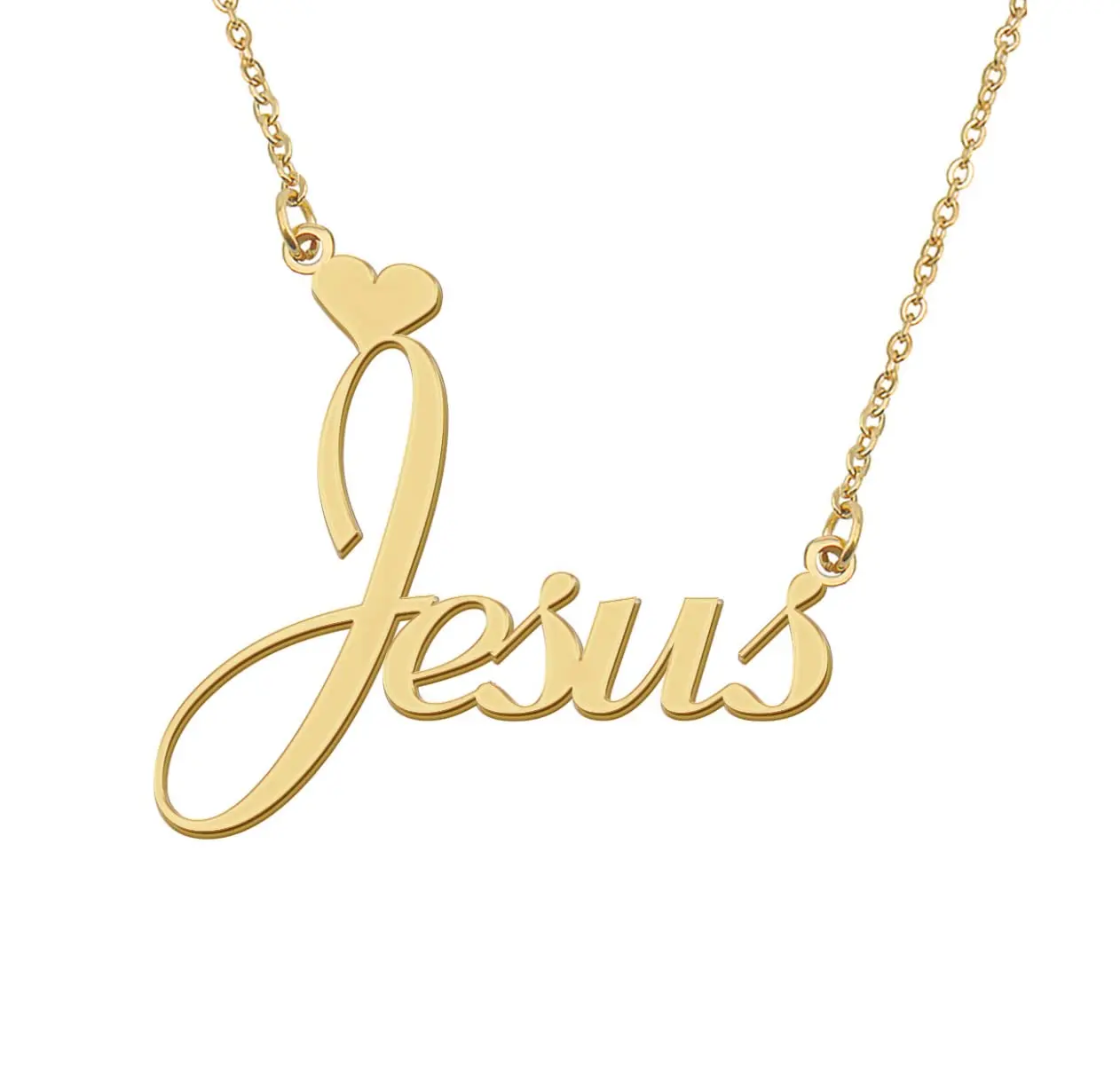 Jesus Initial Name Necklace for Women Personalized Stainless Steel Jewelry Pendant Girls Annivesary Gift
Jesus Initial Name Necklace for Women Personalized Stainless Steel Jewelry Pendant Girls Annivesary Gift