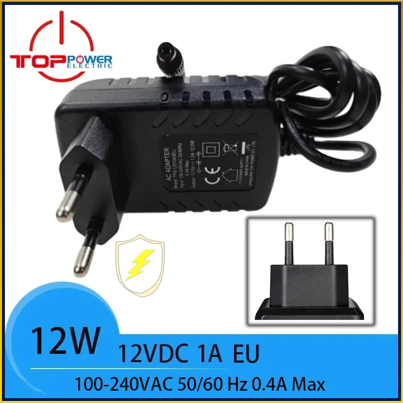 12v 1a power adapter 5.5x2.5mm dc plug for router security camera led lights drone 100-240v ce,ul certified 24h dispatch
12v 1a power adapter 5.5x2.5mm dc plug for router security camera led lights drone 100-240v ce,ul certified 24h dispatch
