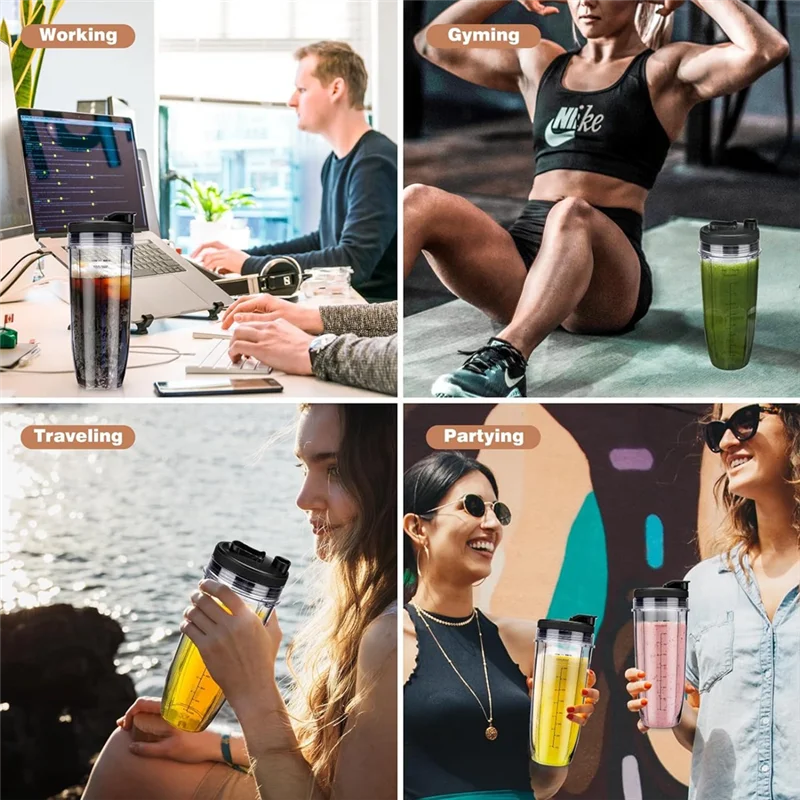 N08R For Ninja Blender Cups Replacement Accessories 32 Oz Cups Kit With Seal Lids BL450 BL480 BL486 BL487 BL492 BL494 BL642 BL68
N08R For Ninja Blender Cups Replacement Accessories 32 Oz Cups Kit With Seal Lids BL450 BL480 BL486 BL487 BL492 BL494 BL642 BL68