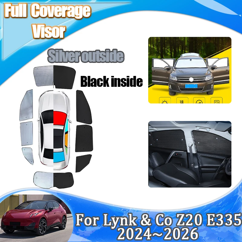 For Lynk & Co Z20 2024 2025 2026 E335 Outdoor Blind Shades Sunshades Sun Visors Heat Thermal Insulation Anti-UV Car Accessories
For Lynk & Co Z20 2024 2025 2026 E335 Outdoor Blind Shades Sunshades Sun Visors Heat Thermal Insulation Anti-UV Car Accessories