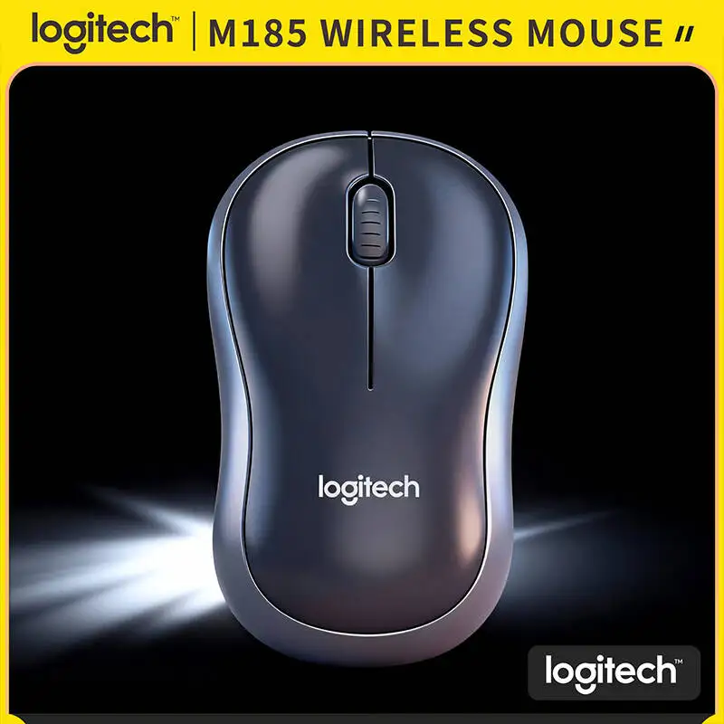 Logitech M170 Wireless Mouse Lightweight Design 12-Month Battery 2.4GHz 1000DPI for Laptop Desktop Office Use
