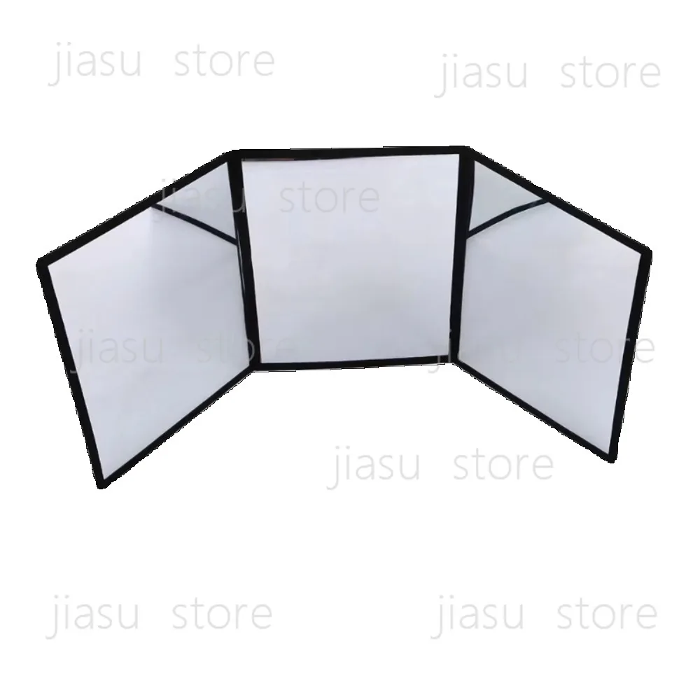 A4 large three-sided mirror, folding mirror, technique practice mirror, magic prop accessories.
A4 large three-sided mirror, folding mirror, technique practice mirror, magic prop accessories.