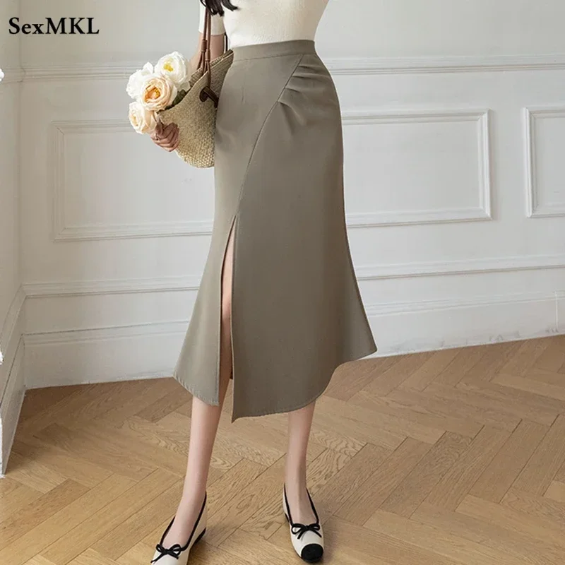 Elegant Mid Length Black Skirts Women 2024 Korean Fashion Clothing High Waist Faldas Largas Office Ladies Sexy Streetwear Skirt
Elegant Mid Length Black Skirts Women 2024 Korean Fashion Clothing High Waist Faldas Largas Office Ladies Sexy Streetwear Skirt