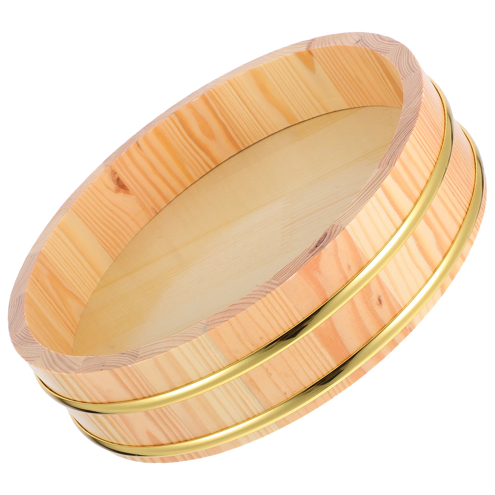 Wooden Sushi Bucket Rice Mixing Tub Hangiri Oke Bowl Kitchen Storage Container Large Capacity Traditional Craftsmanship Sturdy
Wooden Sushi Bucket Rice Mixing Tub Hangiri Oke Bowl Kitchen Storage Container Large Capacity Traditional Craftsmanship Sturdy