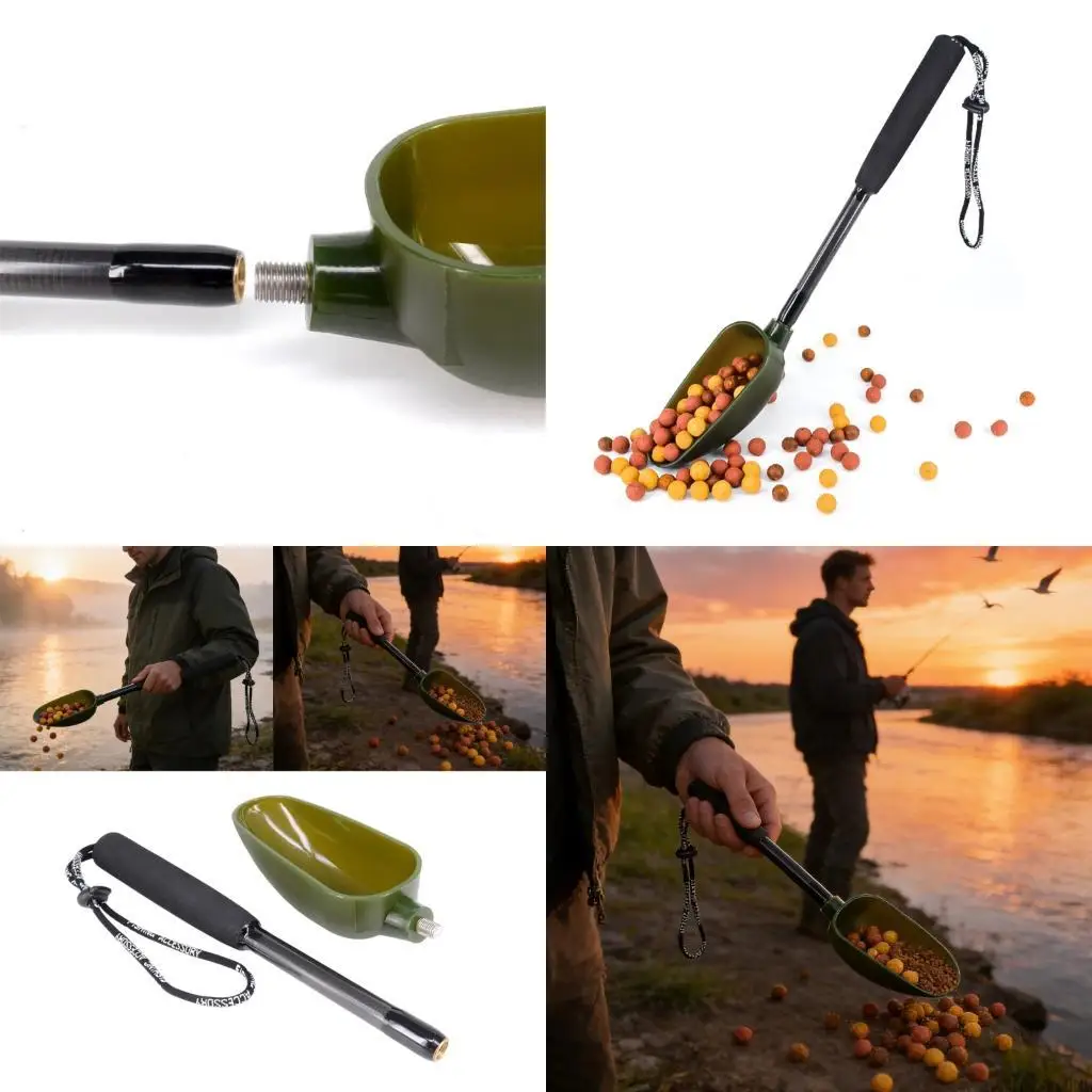 M5TC Portable Fishing Baits Throwing Spoons with Ergonomic Handle Baits Casting Scoops
M5TC Portable Fishing Baits Throwing Spoons with Ergonomic Handle Baits Casting Scoops