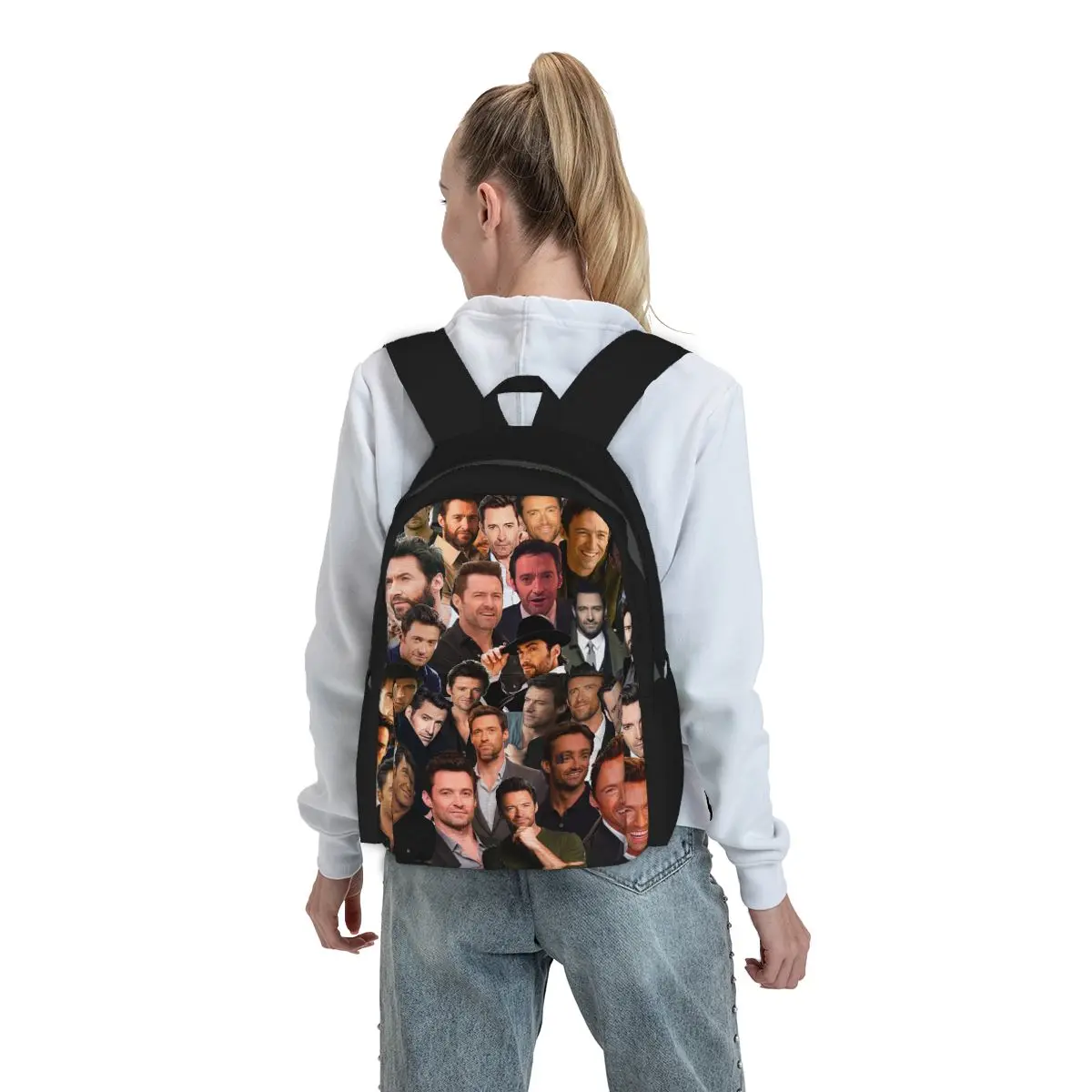 Hugh Jackman Photo Collage Backpack Boys Girls BookBag Kids School Bag Computer Shoulder Bags for Men Women
Hugh Jackman Photo Collage Backpack Boys Girls BookBag Kids School Bag Computer Shoulder Bags for Men Women
