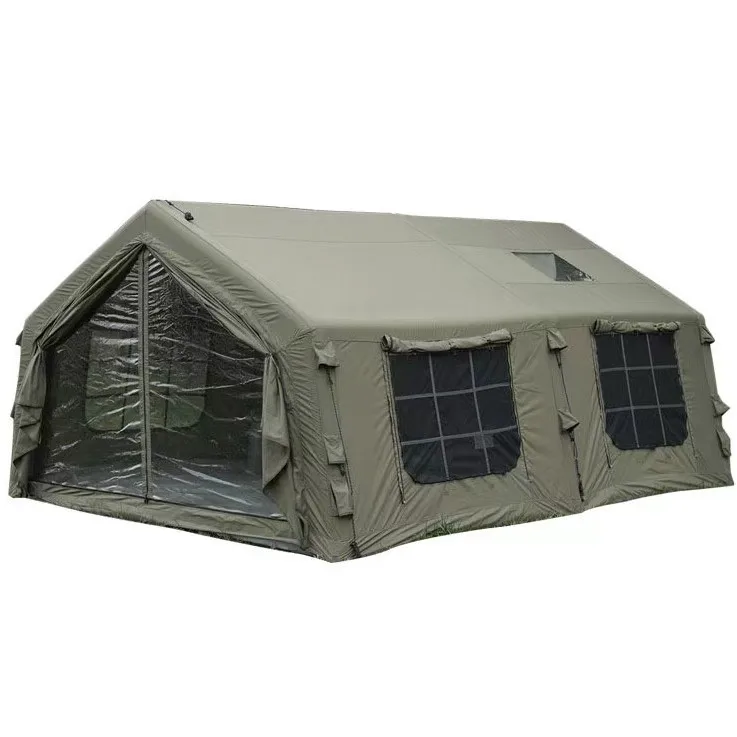 17.2 Green/Khaki Luxury Two Rooms Inflatable Tent for Family Outdoor Camping
17.2 Green/Khaki Luxury Two Rooms Inflatable Tent for Family Outdoor Camping