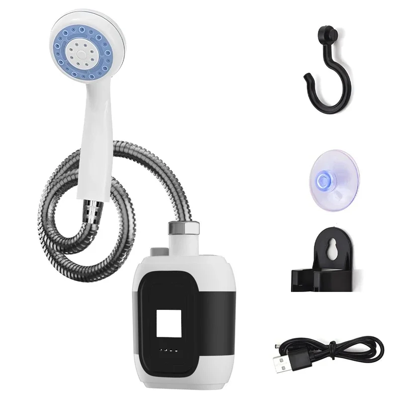 Portable Camping Shower Outdoor with Shower Pump USB Rechargeable Electric Shower Pump for Camping Car Washing Gardening Pet
Portable Camping Shower Outdoor with Shower Pump USB Rechargeable Electric Shower Pump for Camping Car Washing Gardening Pet