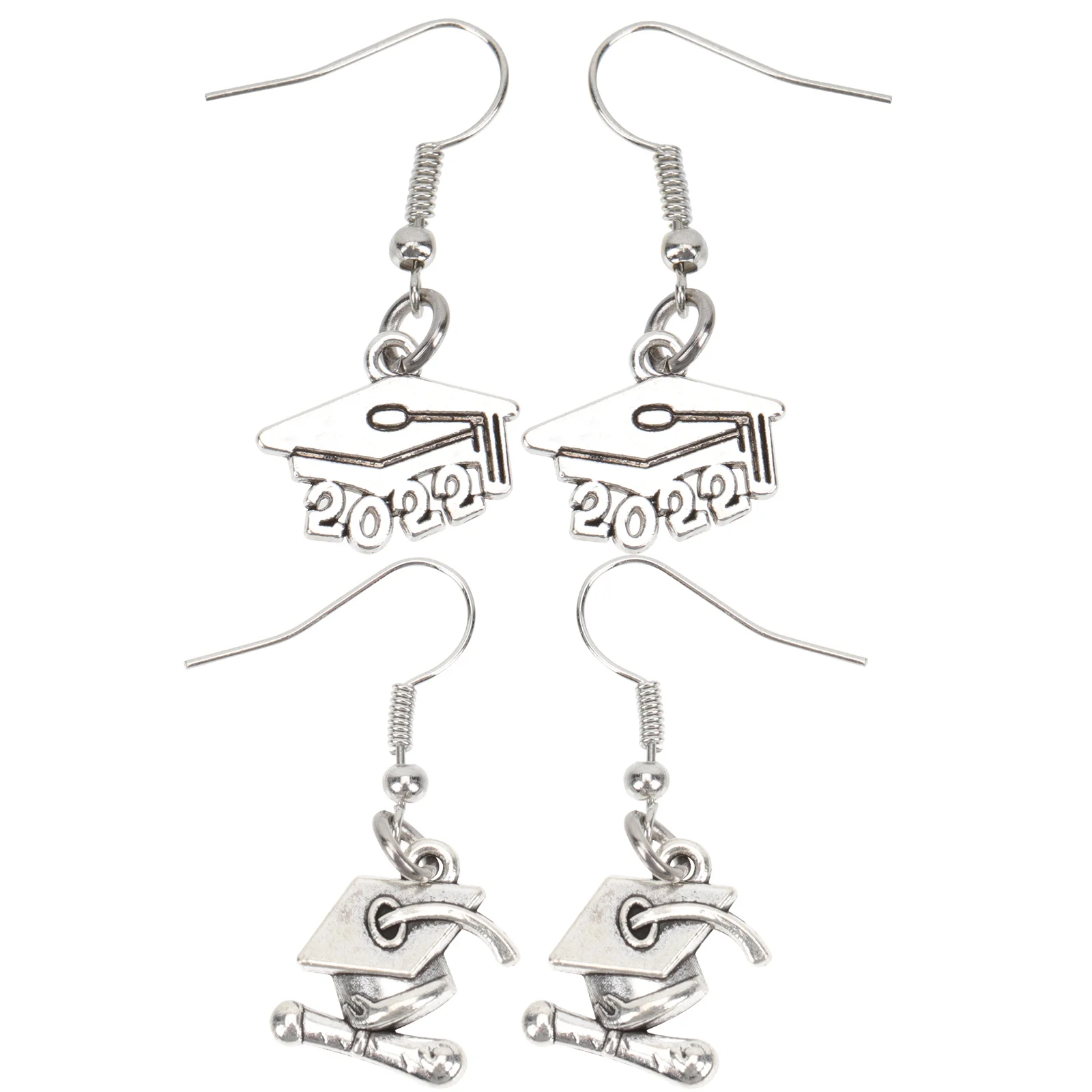 2 Pairs Earrings Bachelor Cap Pendant Bead College Party Ear Pendants Decorations Creative Fashion Ear Jewelry
2 Pairs Earrings Bachelor Cap Pendant Bead College Party Ear Pendants Decorations Creative Fashion Ear Jewelry