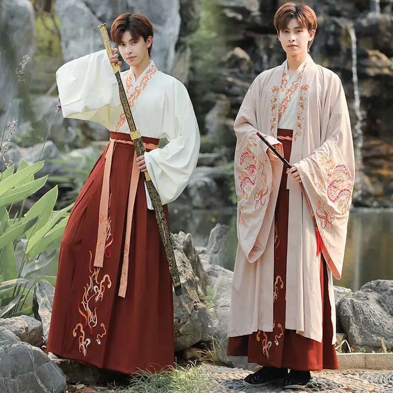 Hanfu men's fairy energy martial arts Chinese style embroidered big-sleeved shirt suit spring and autumn boys
Hanfu men's fairy energy martial arts Chinese style embroidered big-sleeved shirt suit spring and autumn boys